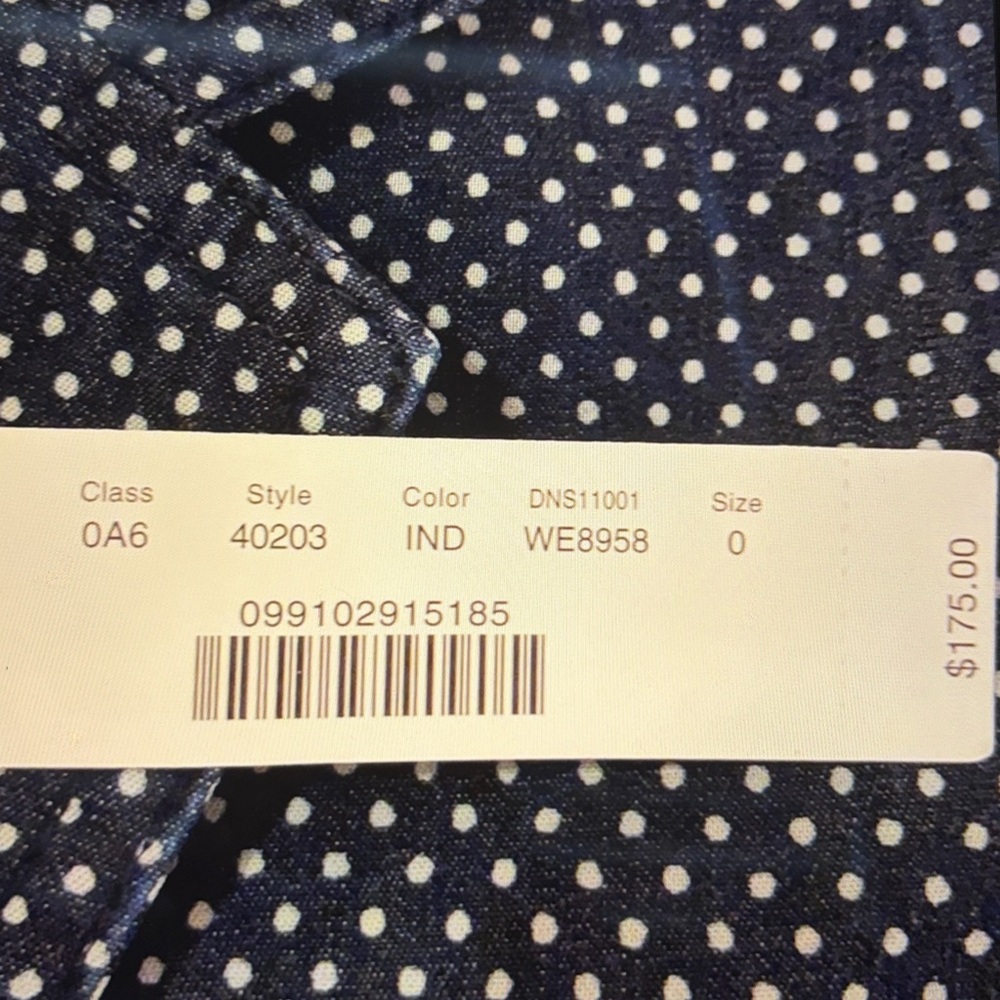 NWT J. Crew Navy Polka Dot School Boy Blazer, 0 - Picture 9 of 11
